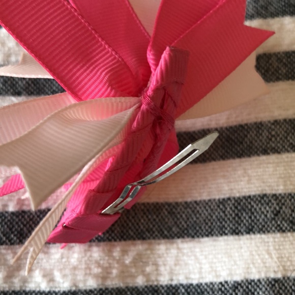 Set of 4 Ribbon Barrettes (Blue,Green,Yellow,Pink) - Picture 6 of 9